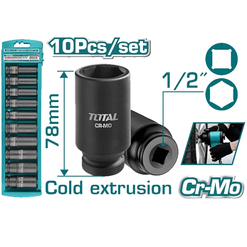 طقم لقم طويلة توتال 2\1 انش